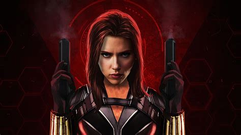 Download Scarlett Johansson Movie Black Widow Hd Wallpaper By Camille