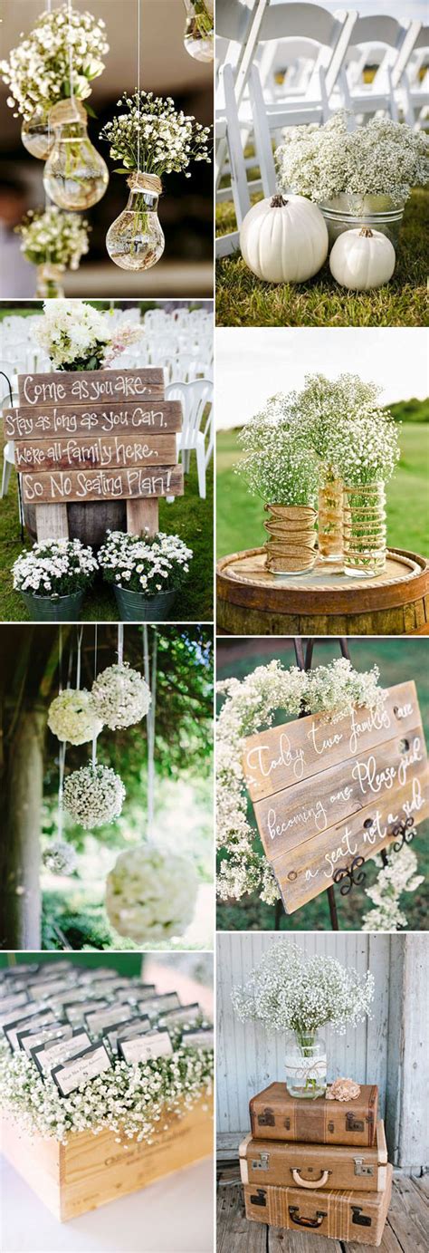 Save Your Budget On Weddings With 45 Babys Breath Ideas