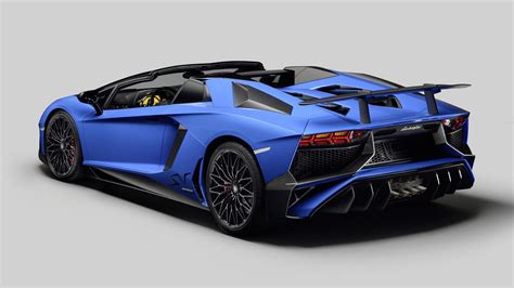 4k 2015 Aventador Lp 750 4 Lamborghini Blue Luxury Back View Hd