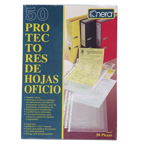 Protector De Hojas Oficio Kinera 50 Officemax