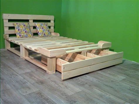 Pallet Platform Bed With Storage 99 Pallets