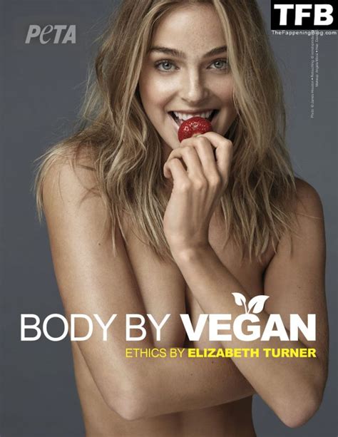 Elizabeth Turner Poses Naked For PETA 2 Photos Video TheFappening