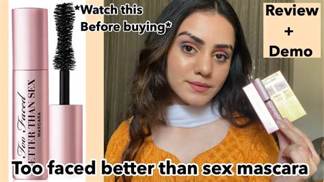 Too Faced Better Than Sex Mascara Review Demo Best Mascara Kpstyles Youtube