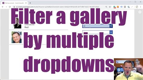 How To Filter A Gallery By Drop Down By Using Powerapps