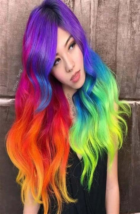 Multi Color Latest Top 30 Hd Hair Styles Images Ideas Rainbow Hair
