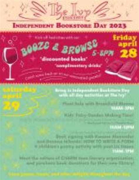 independent bookstore day all day celebration visit baltimore