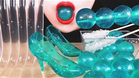 Asmr Edible Cinderella Glass Slippers Pop Rocks Popping Candy Jelly