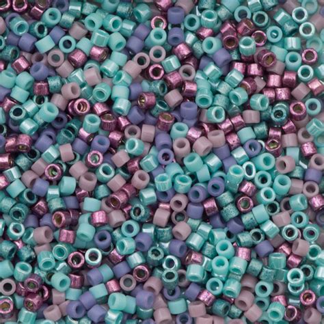 Miyuki Delica Seed Bead 11 0 Mix Victorian Elegance 2 Inch Tube 9005 Aura Crystals Llc