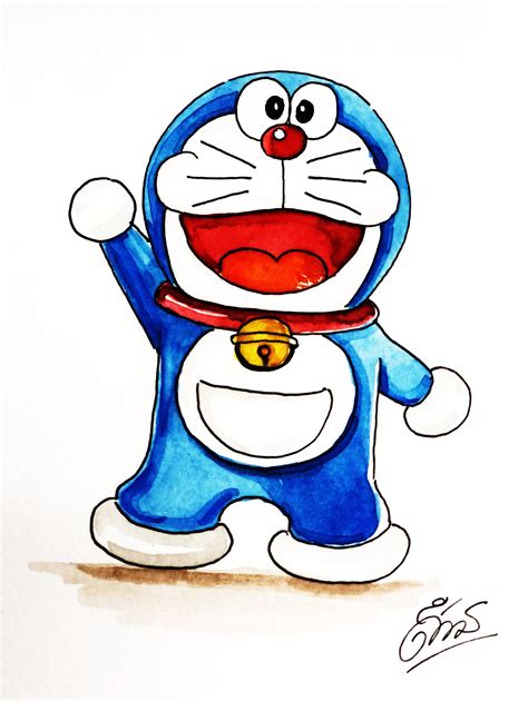 How To Draw Easy Doraemon Cartoon Drawing Beginners Drawing Step By