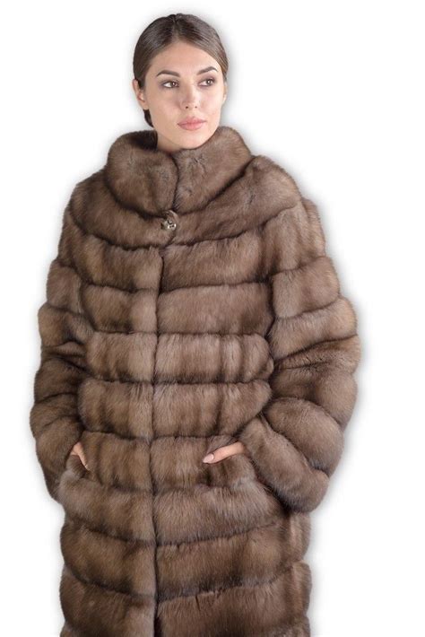 Sable Fur Coat Knee Length Vanessa Ebay