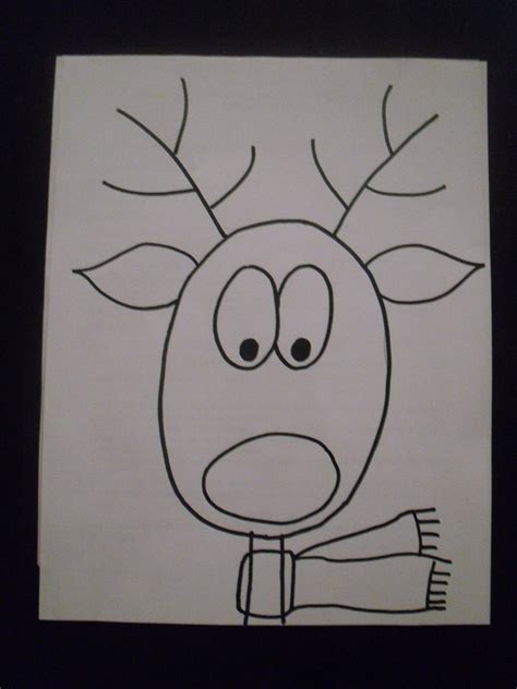 Howtodrawareindeer015 1200×1600 Pixels Reindeer Drawing