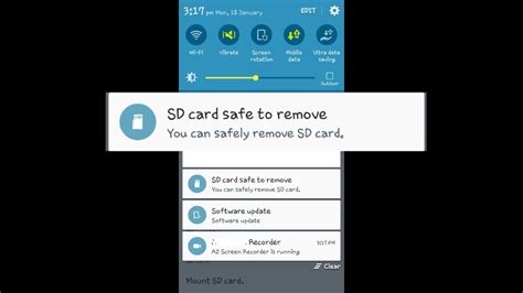 Maybe you would like to learn more about one of these? How to safely Remove SD Cards from Android Phones/Devices - YouTube