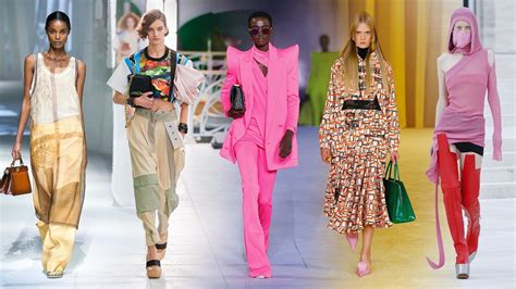 Hoodies and pleated skirts (not to mention practical rucksacks) were frequent pairings at prada, while luscious leather bomber jackets and smart skirts. 8 Essential Trends From Fashion Week's Spring 2021 Season ...
