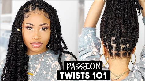 Easy And Neat Passion Twists Rubber Band Method Youtube