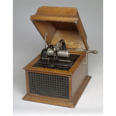 Edison Phonograph With Cylinders Cowan S Auction House The Midwest