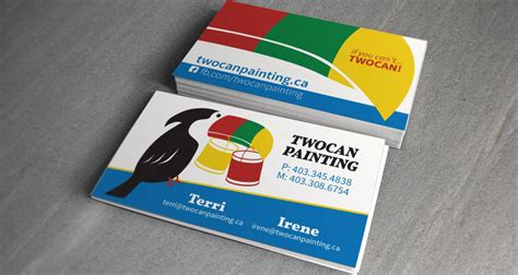 Twocan Painting Business Cards Grizzly Media