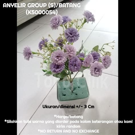 Jual Bunga Artificial Anyelir Group S Flower Palsu Kain Kado T Dekor