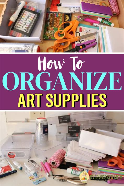How To Organize Art Supplies In A Small Space Or Drawer Art Supplies
