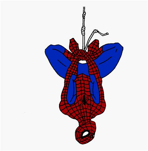 Transparent Spiderman Clipart Spiderman Upside Down Png Free