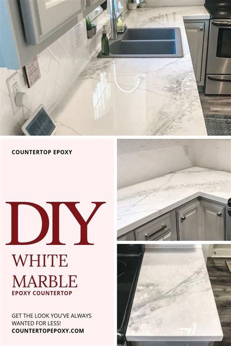 Premium White Marble Fx Poxy Countertop Kit In 2020 Diy Kitchen
