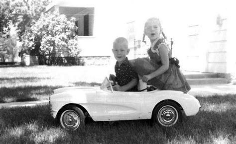 1957 Eska Kiddie Corvette Pedal Car Reproduction Of Pedal Car Ad 1956