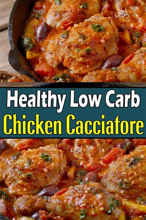 So here we go, give one (or three) of these diabetic chicken recipes a try and enjoy! Keto Chicken Cacciatore - Easy Low Carb Chicken Cacciatore ...