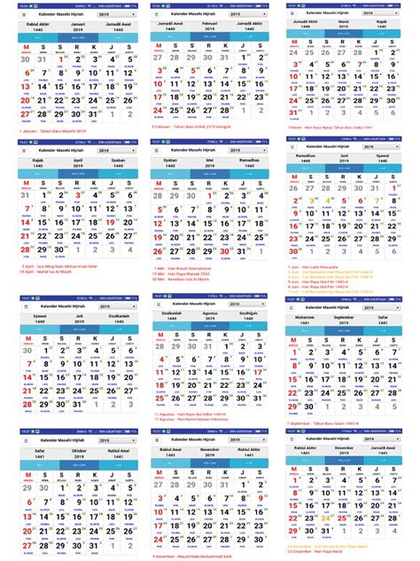 Kalendar 2019 Hijriah Dan Masehi Oleh Didi Agustiadi Pdf