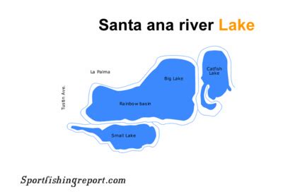 5 it rises in the san bernardino mountains and flows santa ana canyon is between the first and second ridges and big bear lake is in the background. Santa Ana River Lakes - Fish Reports