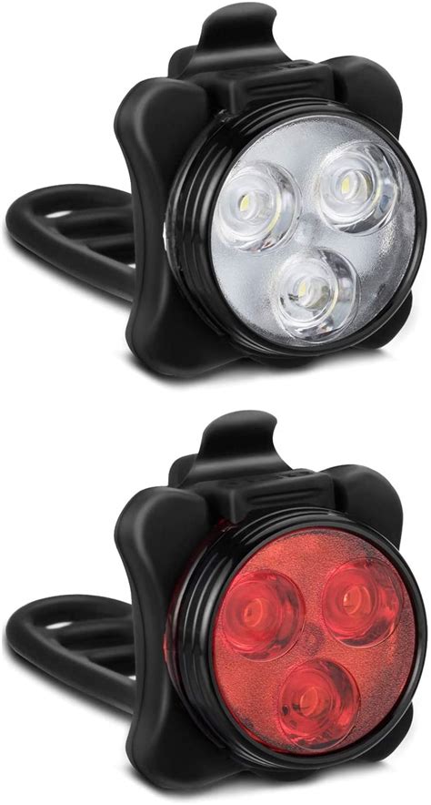 Rechargeable Bike Light Set Super Bright Led Bicycle Lights Front And