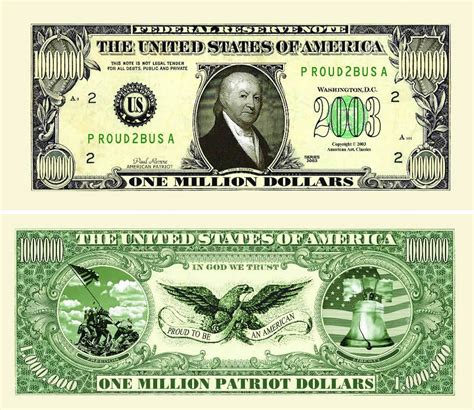 Is There A Real One Million Dollar Bill Dollar Poster