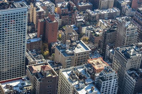 Hd Wallpaper Gray Concrete Buildings Aerial Photography City