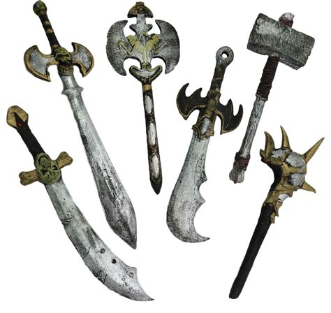 Larp Roleplay Weapons Viking Thrones Sword Re Enactment Lrp Axe Hammer