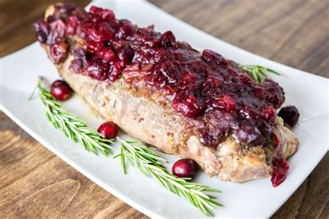 Place browned roast in slow cooker. Slow Cooker Cranberry Rosemary Pork Tenderloin - Fit Happy ...