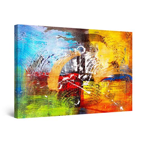 Startonight Canvas Wall Art Multi Color Abstract Next Era Artist Framed 24 X 36