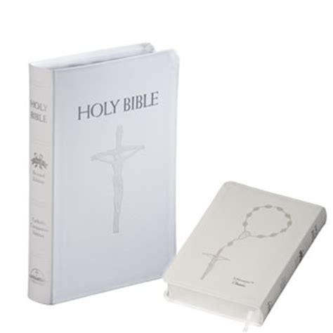 Catholic Companion Edition Bible Librosario ~ Nabre White