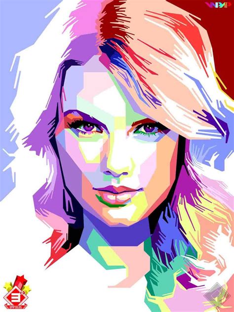 Taylor Swift In Wpap By Fajryalfatih Wpap Art Pop Art Portraits Pop