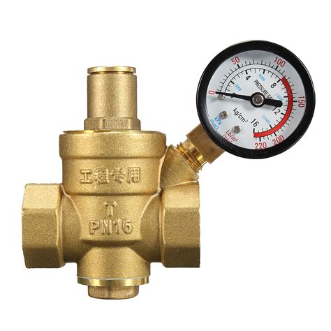 Dn20 Npt 34 Adjustable Brass Water Pressure Regulator Reducer With