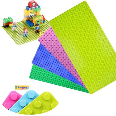 big size general blocks base plate 32 16 dots toy base compatible legos duplo city baseplate