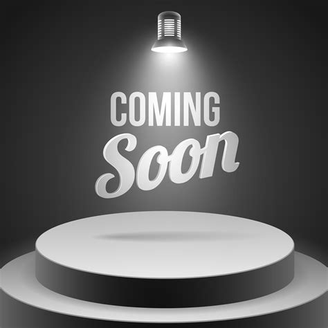 Coming Soon Message Illuminated With Stage Light 429440 Vector Art At