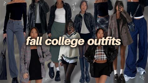 Fall College Outfits 🍂 Simple Outfit Ideas Youtube