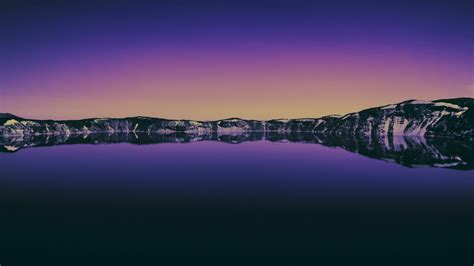 Download Wallpaper 1366x768 Lake Mountains Reflections Horizon