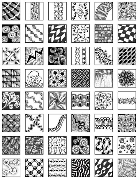 Zentangle Patterns Step By Step Printable Download Them Or Print