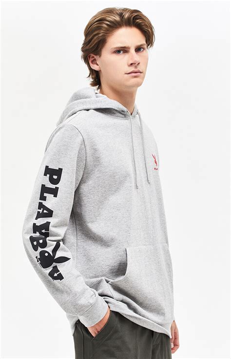 The essential collection for a new generation of rebellious women playboy necklaces and hoop earrings make up the collection as the perfect wear with everything. Playboy Pop Logo Pullover Hoodie | PacSun