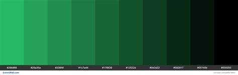 Shades Flat Ui Color Emerald 2ecc71 Hex 29b866 25a35a 208f4f