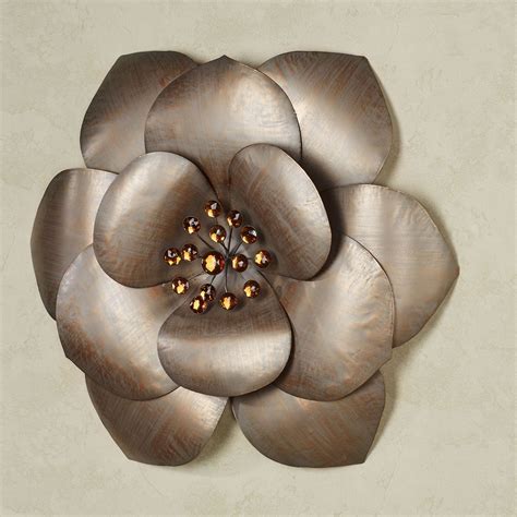 large metal flowers wall art rustic flower wall hanging with water faucets by great