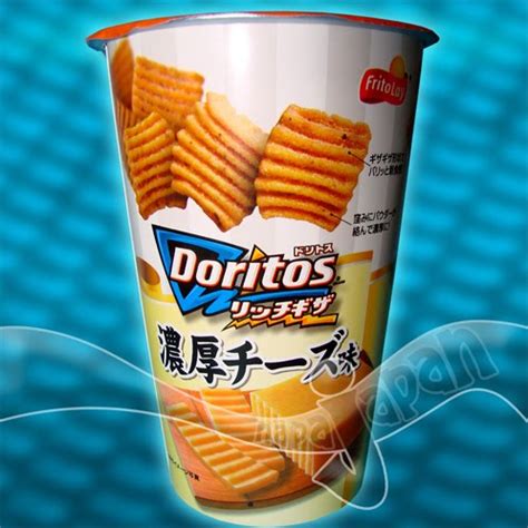 Probeer nacho cheese of sweet chili pepper! Japanese Candy: Doritos - Rich Cheese Square Ridges