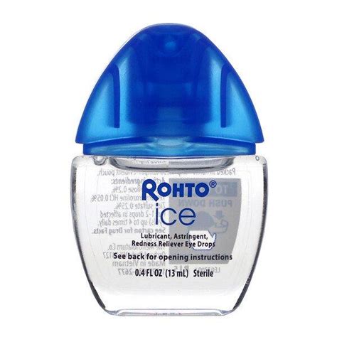 Rohto Cooling Eye Drops Ice All In One 04 Fl Oz 13 Ml