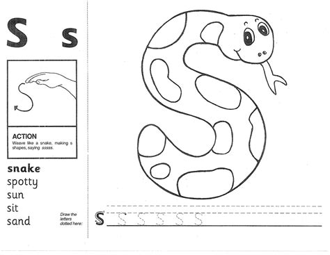 Jolly Phonics Letter P Colouring Sheets Barry Morrises Coloring Pages