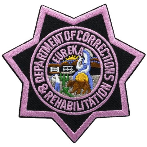 Emblem Enterprises Pink Cdcr Star Badge Patch