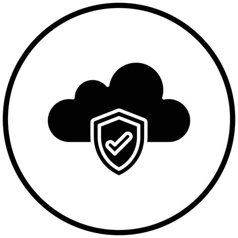 Cloud Security Icon Style 8762632 Vector Art At Vecteezy
